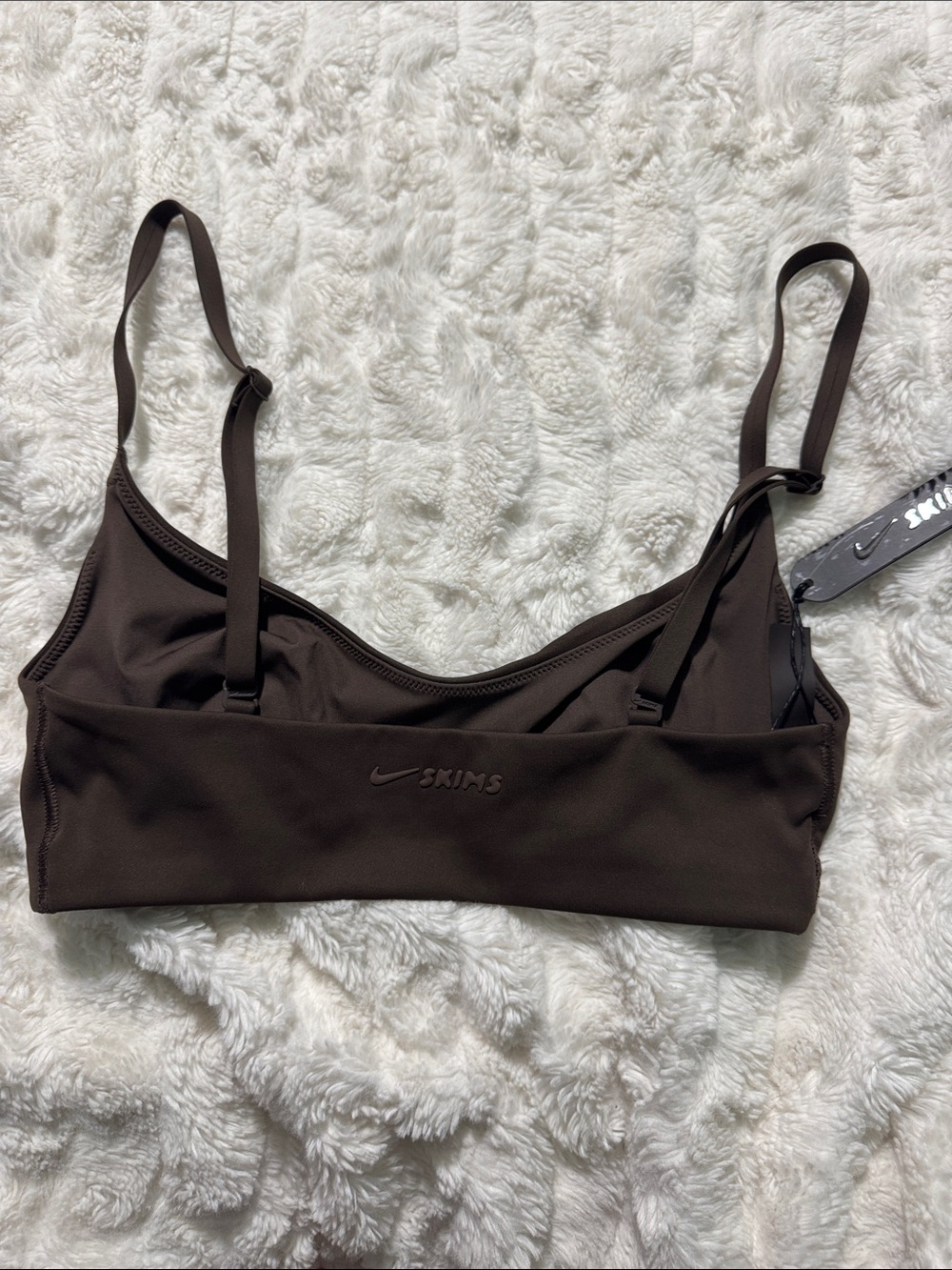 NIKE SKIMS Women's Small Matte Micro Scoop Bra New w/ Tags! - Picture 4 of 4